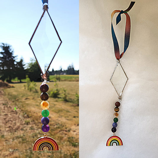 Rainbow Pride Kite Suncatcher